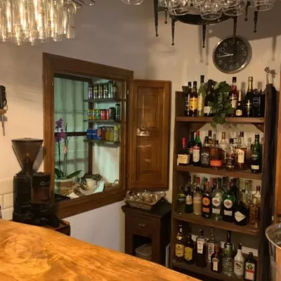 The back bar: spirits, vermouths and the coffee grinder