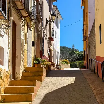 A stepped street in Castell de Castells